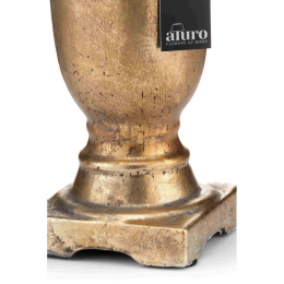 Stylowy złoty świecznik ceramiczny MEDINA ALURO XL