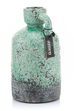 Wazon butelka ceramiczna zielona MIUBLU ALURO
