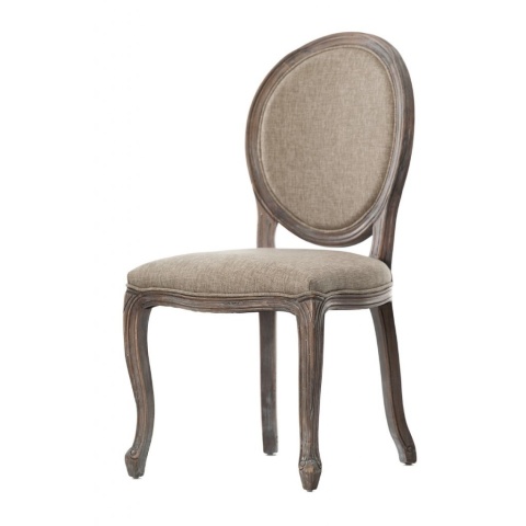 Krzesło drewniane tapicerowane prowansalskie PALIDA ALURO