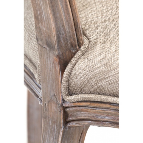 Krzesło drewniane tapicerowane prowansalskie PALIDA ALURO