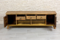 Designerska loftowa drewniana szafka RTV