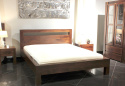 Drewniane proste łóżko z Indii 140 x 200 cm