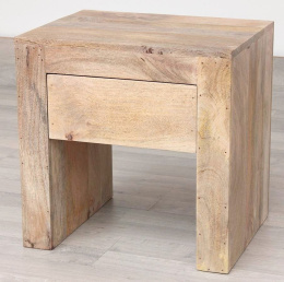 Meble kolonialne - drewniana szafka stolik nocny