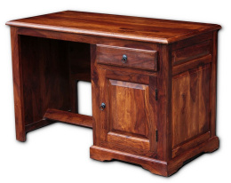 Meble kolonialne - stylowe drewniane biurko z Indii