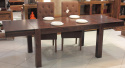 Meble kolonialne brązowy stół drewniany 140X90 z Indii