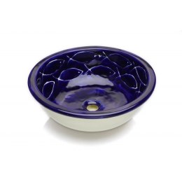 Okrągła meksykańska umywalka rękodzieło