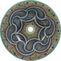 Marokańska kolorowa ceramiczna umywalka rękodzieło