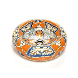 Meksykańska ceramiczna okrągła umywalka