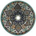 Marokańska kolorowa umywalka ręcznie zdobiona