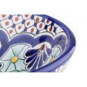 Okrągła umywalka ceramiczna z Meksyku nablatowa