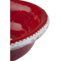 Czerwona artystyczna umywalka nablatowa rękodzieło