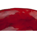 Czerwona artystyczna umywalka nablatowa rękodzieło