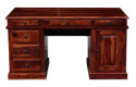 Indyjskie drewniane biurko kolonialne 150 cm