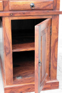 Drewniane biurko kolonialne brązowe 150 cm