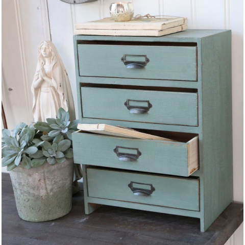 Zielona szafeczka / organizer prowansalska Chic Antique
