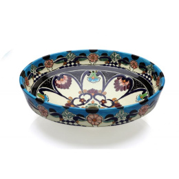 Orientalna kolorowa umywalka nablatowa z Meksyku