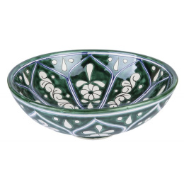 Zielona meksykańska umywalka ceramiczna 2