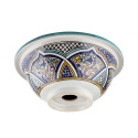 Ceramika orintalna - kolorowa umywalka z Maroka