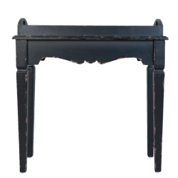 Czarny stolik przecierany w stylu vintage