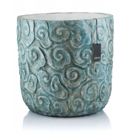 Niebieska donica ceramiczna ZEMIRA ALURO XL
