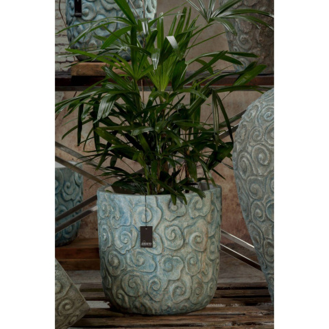 Niebieska donica ceramiczna ZEMIRA ALURO XL