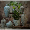 Niebieska donica ceramiczna ZEMIRA ALURO XL