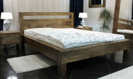 Nowoczesne łóżko z drewna mango z Indii 160x200