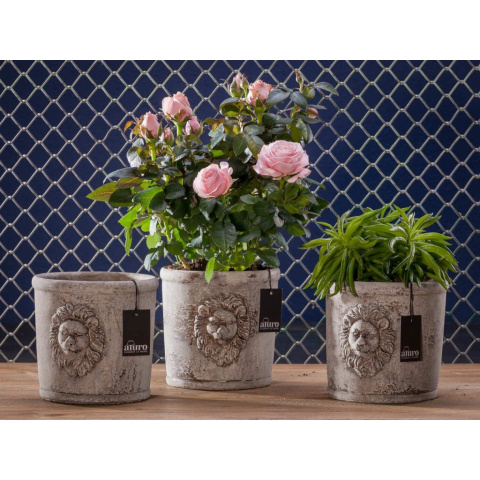 Cementowa osłonka na kwiat TYRIA ALURO L