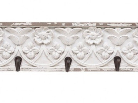 Drewniany wieszak ścienny z haczykami Chic Antique A