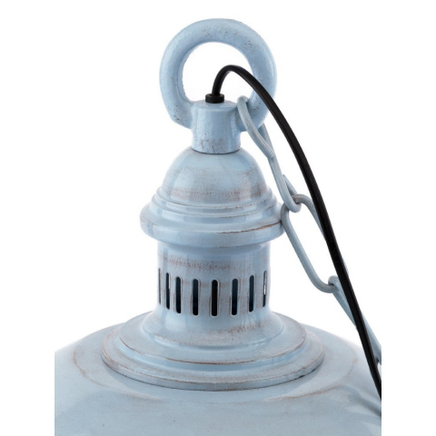 Niebieska metalowa lampa wisząca MAZINE loft ALURO