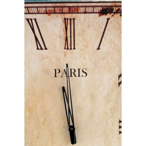 Prowansalski błękitny zegar ścienny MAZINE ALURO