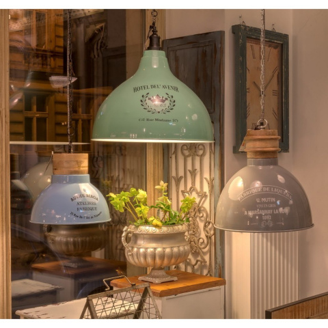 Prowansalski błękitny zegar ścienny MAZINE ALURO