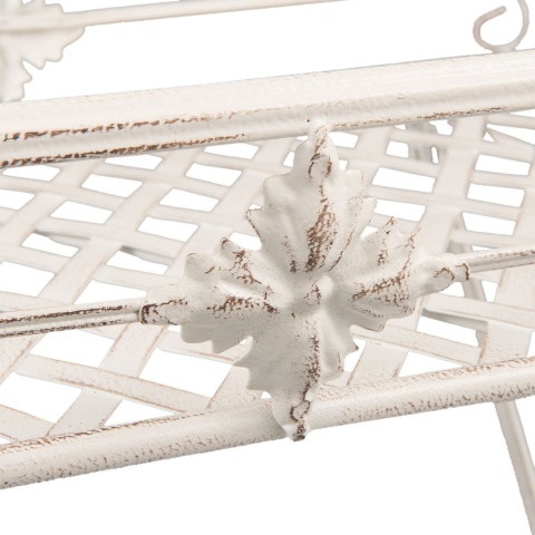 Metalowy kwietnik postarzany w stylu prowansalskim