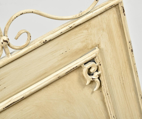 Ozdobne postarzane wysokie drzwi metalowe VINTAGE Belldeco