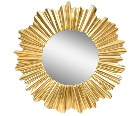 Okrągłe złote lustro ścienne GOLD LINE Belldeco