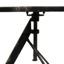 Loftowy stolik na metalowej regulowanej nodze