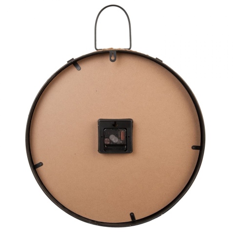 Stylowy zegar ścienny retro z różą wiatrów