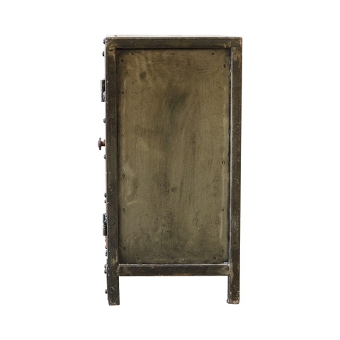 Loftowa szafka nocna z Indii drewno i metal