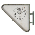 Dwustronny metalowy zegar ścienny w stylu vintage Old Town