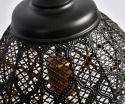 Orientalna czarna lampa sufitowa koniczyna Belldeco A