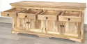 Meble kolonialne - duża indyjska komoda drewniana