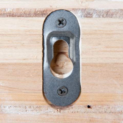 Postarzana drewniana półka ścienna prowansalska