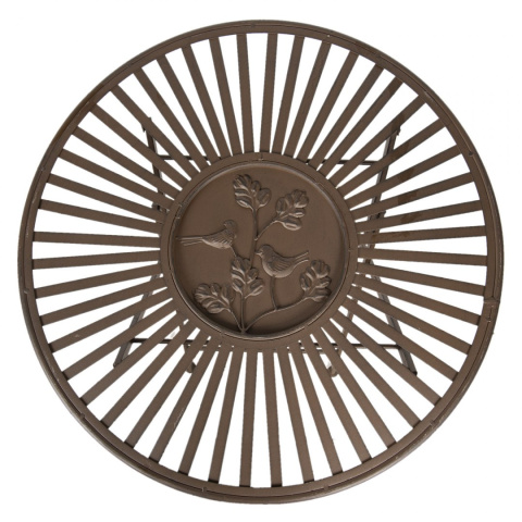 Okrągły metalowy stolik ogrodowy