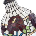 Stylowa lampa wisząca witrażowa w kwiaty TIFFANY