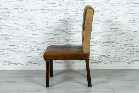 Indyjskie krzesło skórzane USA loft