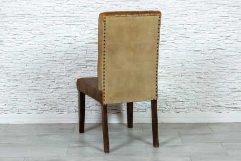 Indyjskie krzesło skórzane USA loft