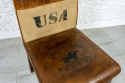 Indyjskie krzesło skórzane USA loft