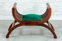 Insyjskie krzesło tapicerowane drewno sezamowe
