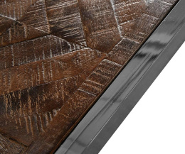 Loftowy stolik kawowy metal drewno LONDON Belldeco