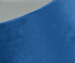 Niebieski abażur klosz welurowy stożek Belldeco